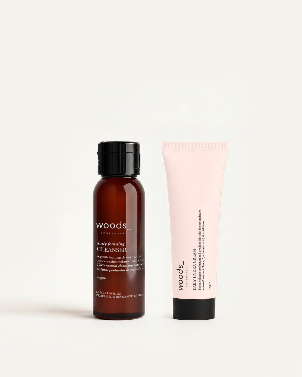 Woods Copenhagen Daily Hydra Try Me Duo – trial-size skincare